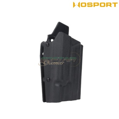Holster quick pull BLACK U.S. KYDEX for P226 and X300 flashlight WoSport (wo-gbk12b)