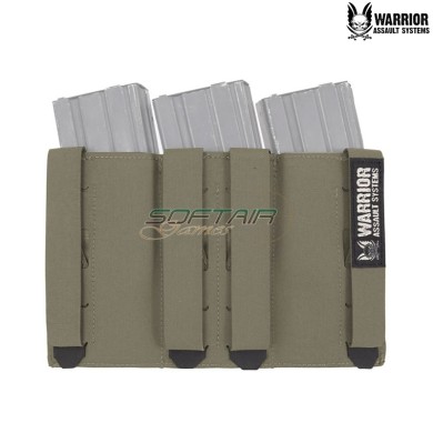 Laser cut triple Snap Mag 5.56 RANGER GREEN Warrior Assault Systems (w-lc-tsmp-rg)