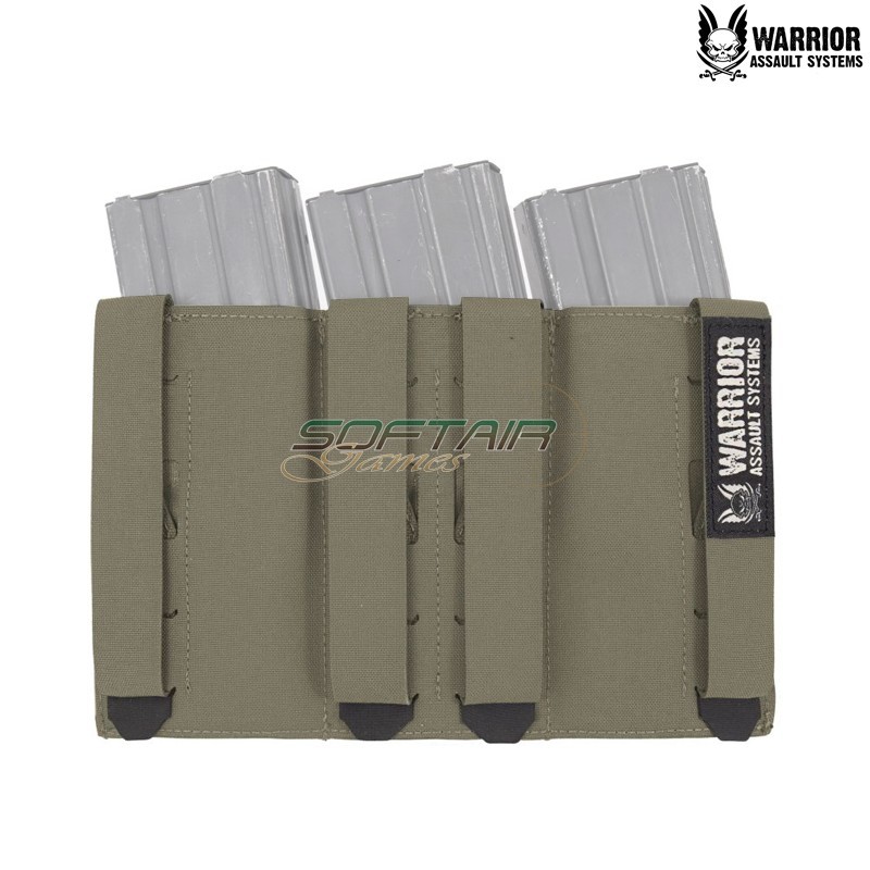 Laser cut triple Snap Mag 5.56 RANGER GREEN Warrior Assault Systems (w-lc-tsmp-rg)