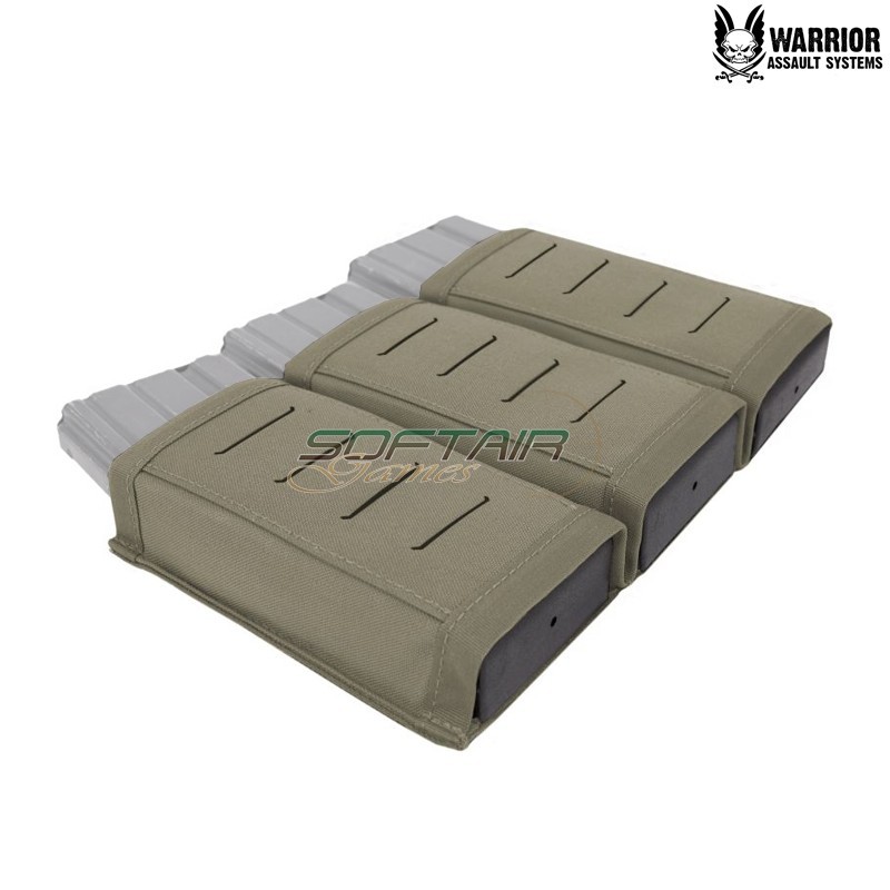 Laser cut triple Snap Mag 5.56 RANGER GREEN Warrior Assault Systems (w-lc-tsmp-rg)