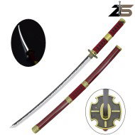 ORNAMENTAL KATANA with LED Lighting Sandai Kitetsu of Zoro ZSWORDS (ZS513-7GD)