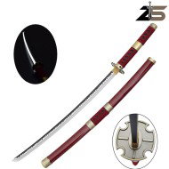 KATANA ORNAMENTALE con Illuminazione LED in Bamboo Sandai Kitetsu di Zoro ZSWORDS (ZS513-7GDWD-LS)