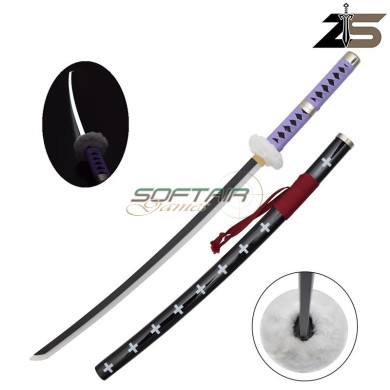 ORNAMENTAL KATANA with LED Lighting in Bamboo of Trafalgar Law Green ZSWORDS (ZS521VGDWD-LS)