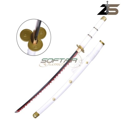 KATANA ORNAMENTALE Fatta a Mano Enma di Zoro Bianca ZSWORDS (ZS661W-SG)