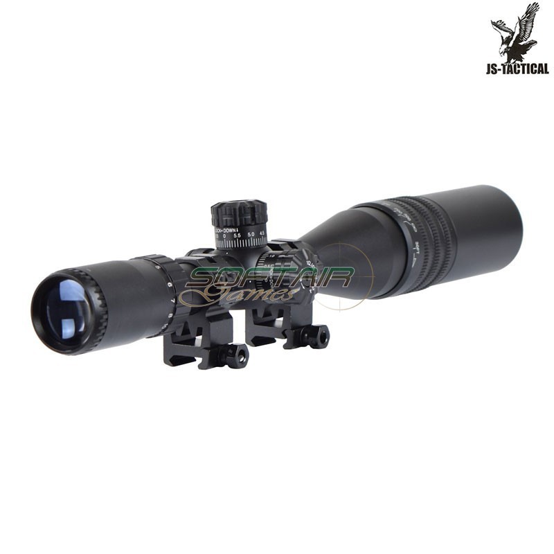 Ottica Illuminata Zoom 4X-16X Lente 44 mm Nera JS-TACTICAL (JS-4-16X44AOYU)