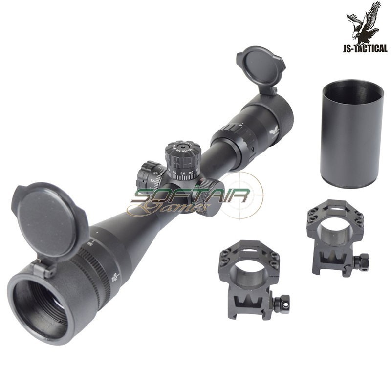 Ottica Illuminata Zoom 4X-16X Lente 44 mm Nera JS-TACTICAL (JS-4-16X44AOYU)