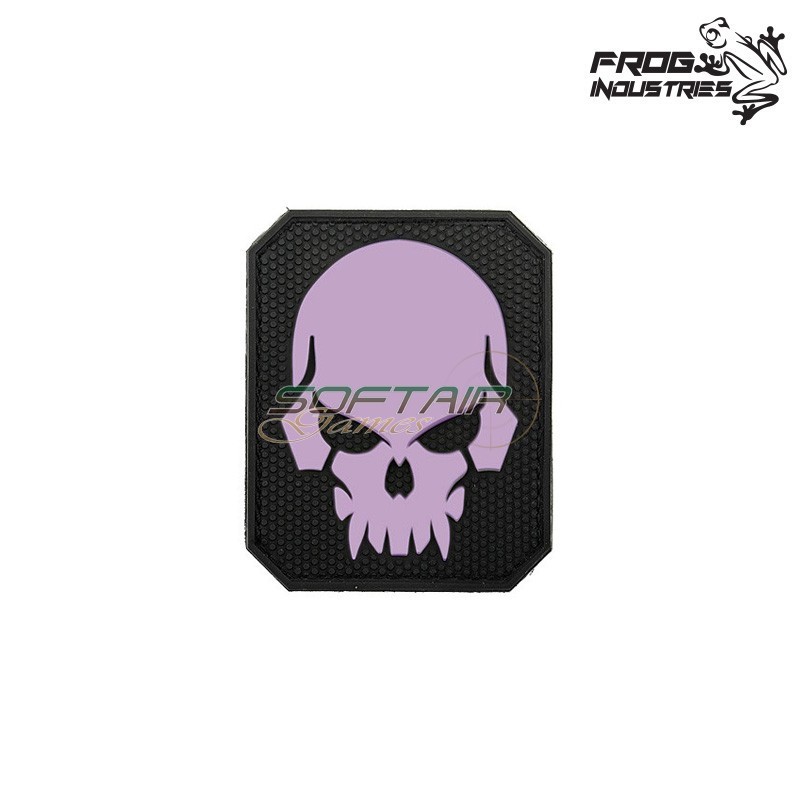 Patch PVC Skull BLACK/PURPLE Frog Industries® (fi-5550)