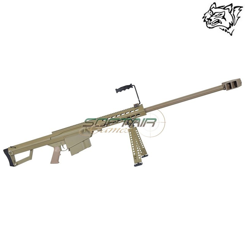 Fucile Elettrico M82 Full Metall Logato BARRET Tan Snow Wolf (SW-02)