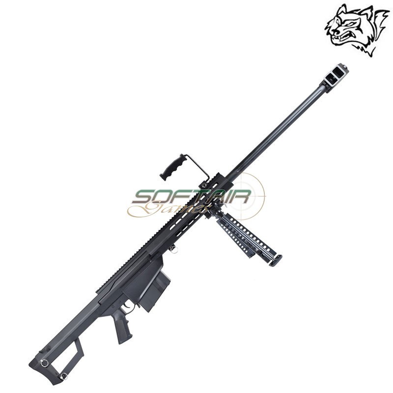 Fucile Elettrico M82 Full Metall Logato BARRET Nero Snow Wolf (SW-02)