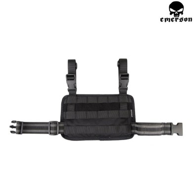 Modular Rifle Drop Leg Molle Panel Black Emerson (em6277bk)