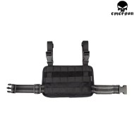 Modular Rifle Drop Leg Molle Panel Black Emerson (em6277bk)