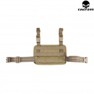 Modular Rifle Drop Leg Molle Panel Khaki Emerson (em6277kh)