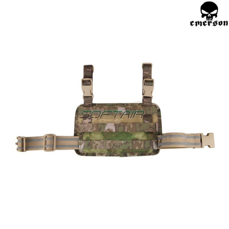 Cosciale Rifle Drop Leg Molle Panel Atacs Foliage Green Emerson (em6277atfg)