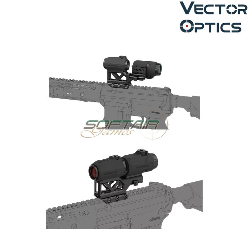Kit Maverick Mini Red Dot & Magnifier 3x con Mount Integrato Vector Optics (VOGP-02)