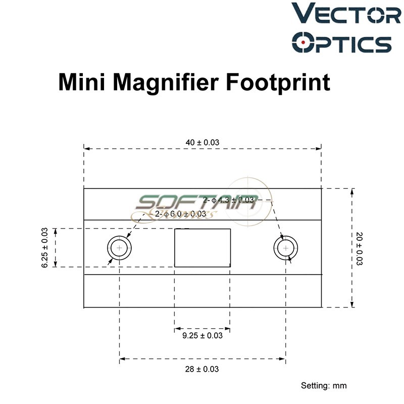 Paragon 3x18 Mini Magnifier Vector Optics (SCMF-33)