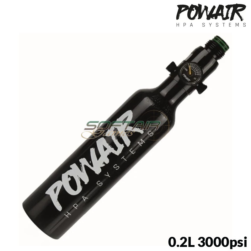 HPA Tank BASIC Series 0.2L/13ci (200 Bar) Aluminium PowAir HPA System (PA-002)