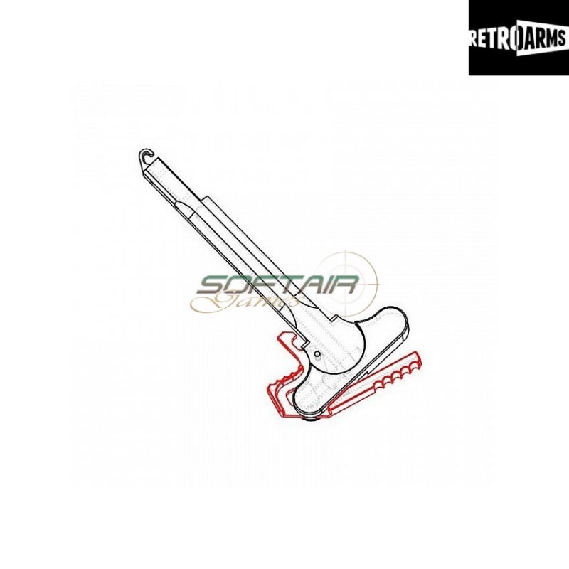 Estensione Leva Di Armamento Cnc M4-a Green Retroarms (ra-6657)