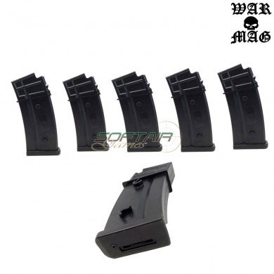 Set 5 G36 Magazines 470bb Polymer Black Warmag (wm-5set-bk)