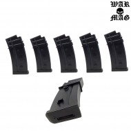 Set 5 G36 Magazines 470bb Polymer Black Warmag (wm-5set-bk)