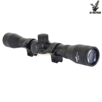 Ottica lente 4x32 attacco 11mm nero js-tactical (js-4x32l11)