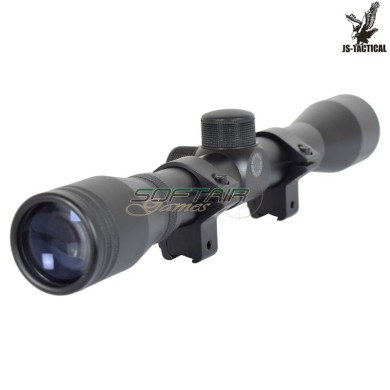 Scope 4x32 mount for 11mm rails black js-tactical (js-4x32l11)