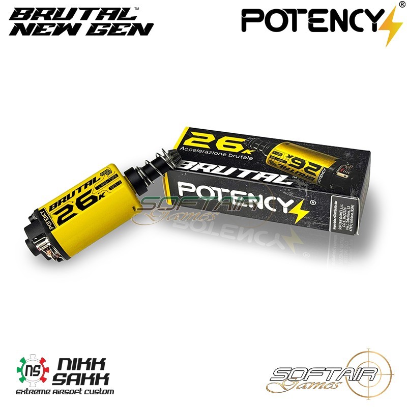 Motor 26K Brutal™ Gen3 LONG shaft NS/SG Potency® (PTY-L26K-G3)