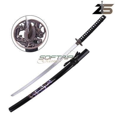 Katana Ornamentale Nera con Drago ZSWORDS® (ZS526-3BK)