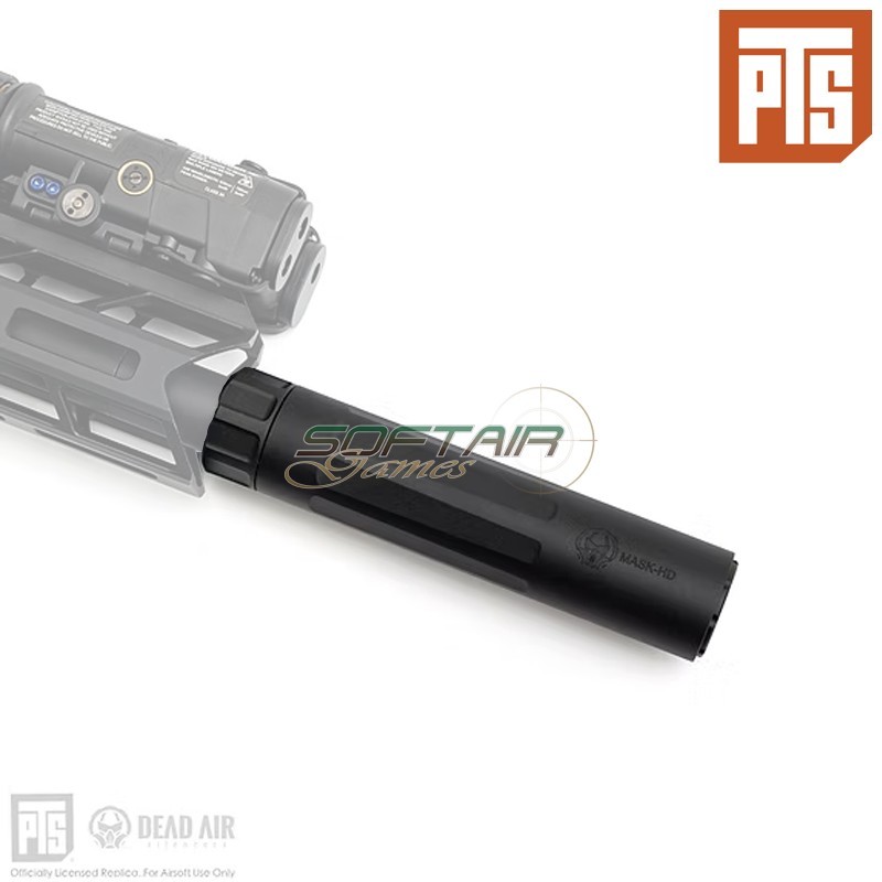 Silenziatore Airsoft PTS Dead Air MASK 14mm CCW per Fucile e Pistola