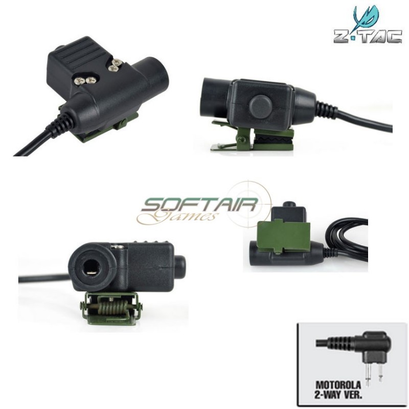 Ptt Zu94 Style Military Standard Version Motorola 2 Pin Z-tactical (z113-moto2)