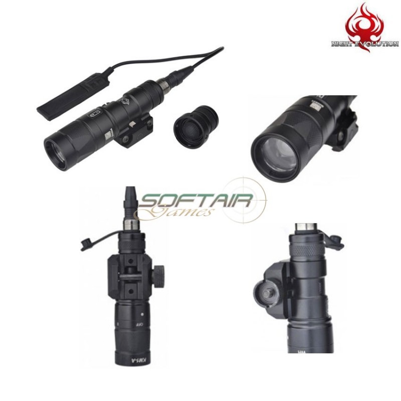 Flashlight M300w Km1-a Scout Led Black Night Evolution (ne04055-bk)
