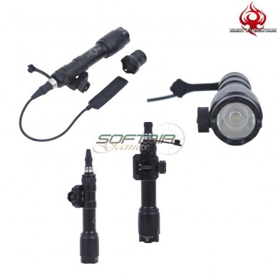 Flashlight M600c Scout Led Full Version Black Night Evolution (ne04003-bk)