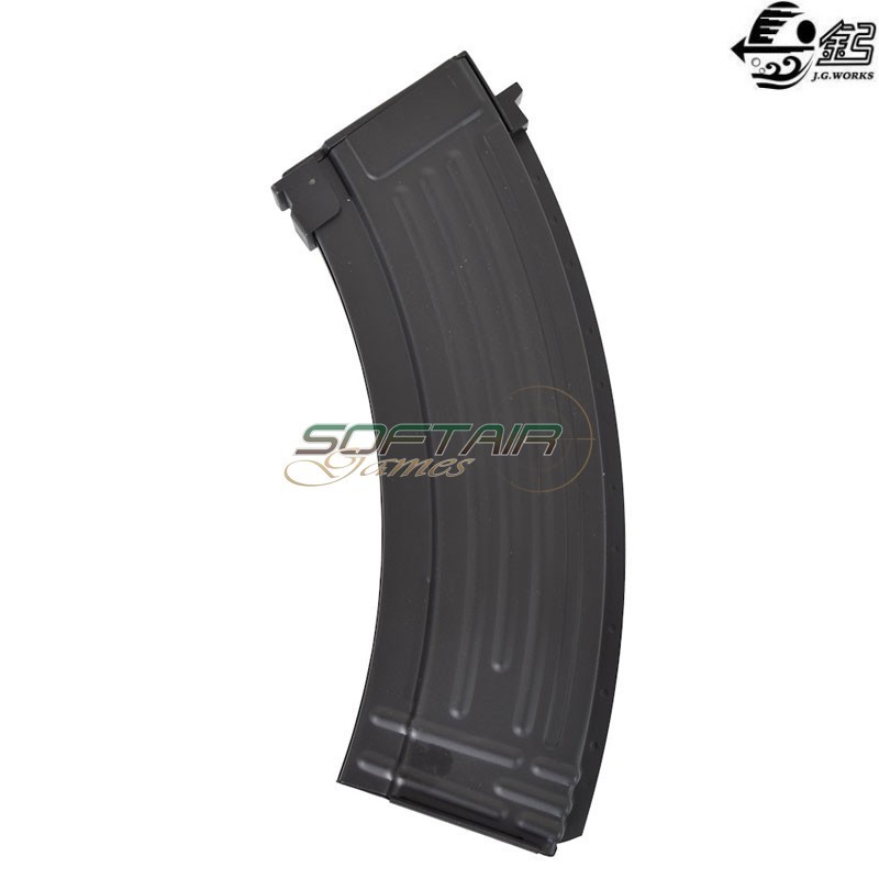 Mid-cap magazine 190 rounds AK black metal J.G. WORKS® (E-X042)