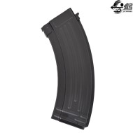 Mid-cap magazine 190 rounds AK black metal J.G. WORKS® (E-X042)