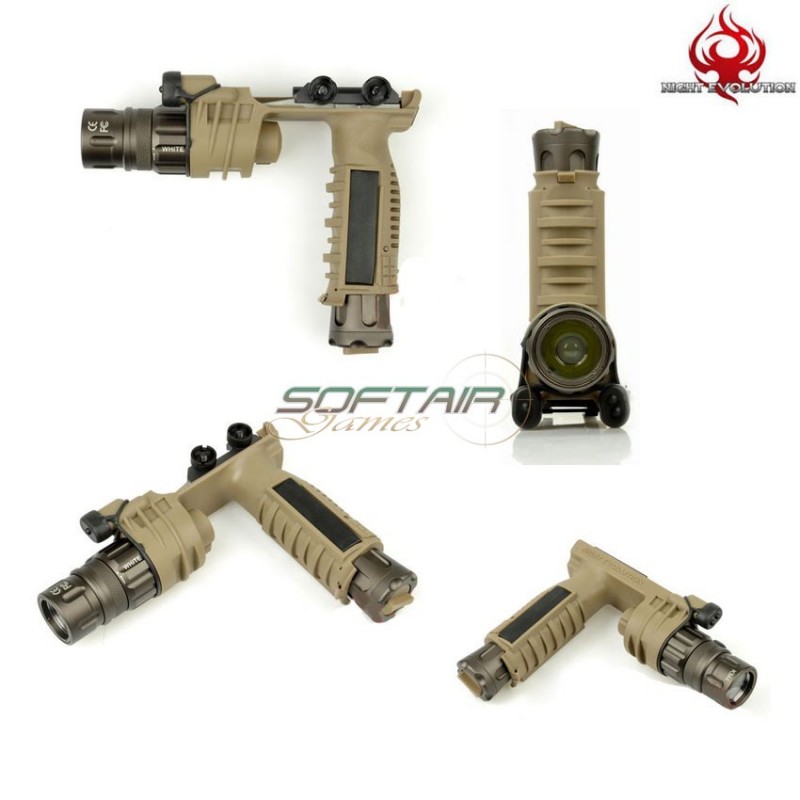 Vertical Foregrip Flashlight M900v Led Dark Earth Night Evolution (ne03004-de)