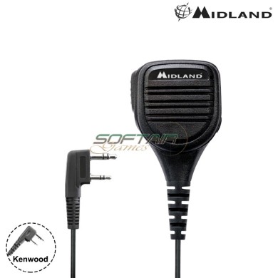 Midland MA25-LK shoulder speaker mic 2 pin