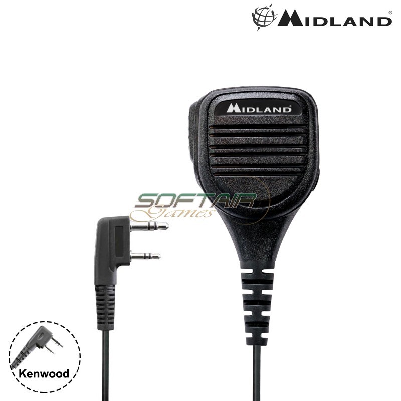 Midland MA25-LK shoulder speaker mic 2 pin