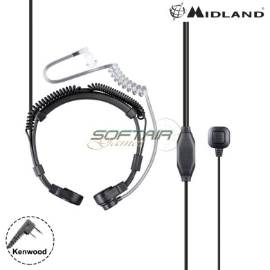 Midland MA39-LK laringofono 2 pin con PTT dito