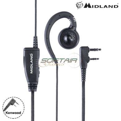 Midland MA29-LK Secure TX PTT headset 2 pin