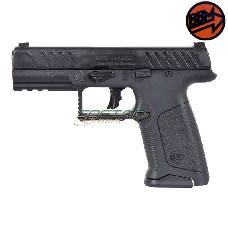 Blank pistol G56 9mm top firing black BRUNI GUNS® (BR-5601)