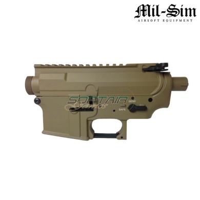 Body M4 AEG DARK EARTH in metallo MUR Type Mil-Sim (MS-129A-DE)