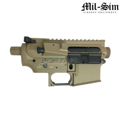 Body M4 AEG DARK EARTH in metallo MUR Type Mil-Sim (MS-129A-DE)