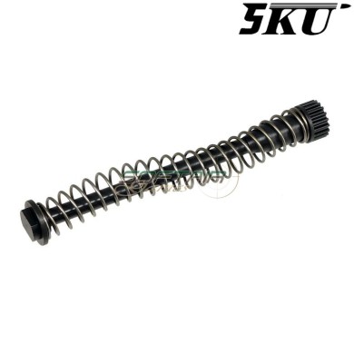 Guida molla recoil 130% M17 P320 in acciaio 5KU® (5KU-GBVM001BK)