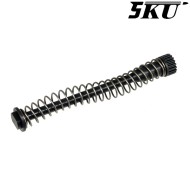 Guida molla recoil 130% M17 P320 in acciaio 5KU® (5KU-GBVM001BK)