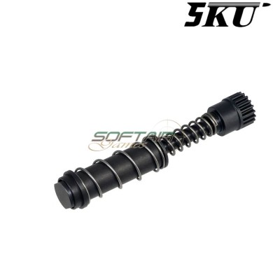Guida molla recoil 130% M18 P320 in acciaio 5KU® (5KU-GBVM002BK)