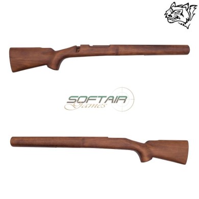 One-piece real wood stock M24 SNOW WOLF® (SW-M24WK)