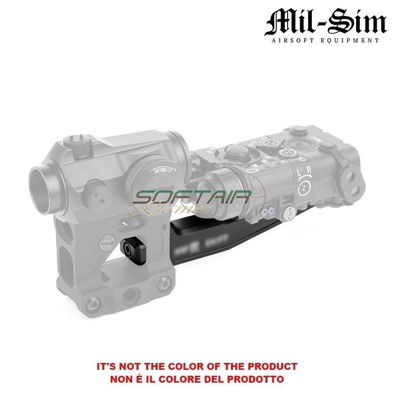 Supporto mount Picatinny DARK EARTH per T1 Mount MilSim Series (ms-02016-de)
