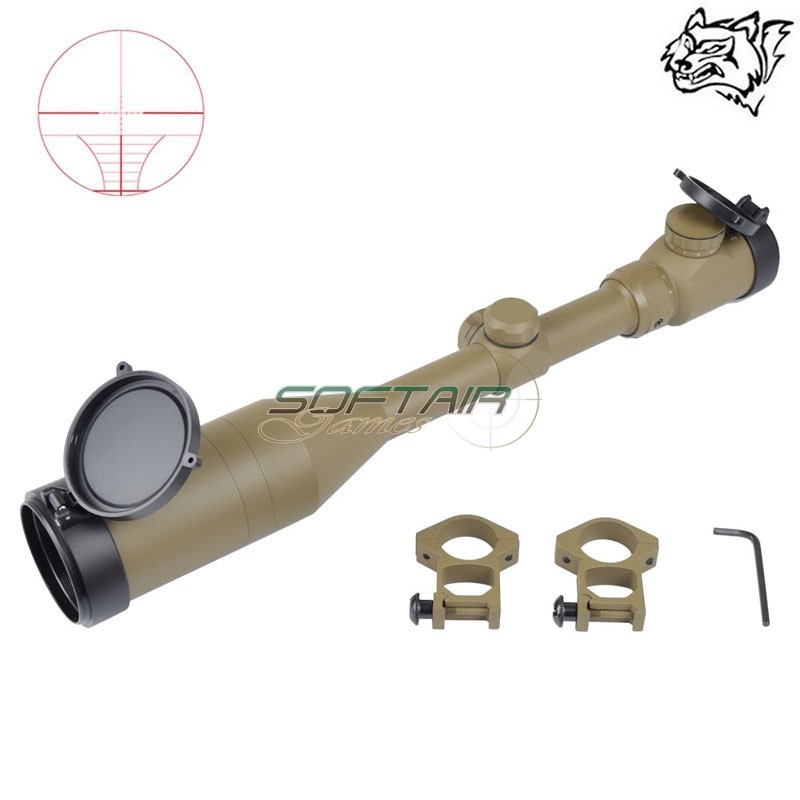 Ottica illuminata 3-9x50 BDC TAN SNOW WOLF® (SW-0220)