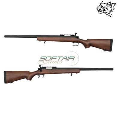 Fucile sniper bolt action VSR-10 legno e metallo SNOW WOLF® (SW-10W)
