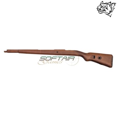Calciatura monoblocco KAR98 in vero legno SNOW WOLF® (SW-KAR98WK)