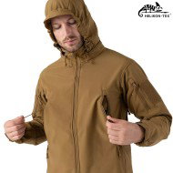Soft Shell Gunfighter Jacket OLIVE GREEN SharkSkin Windblocker membrane Helikon-tex® (ht-ku-gun-fm-02)